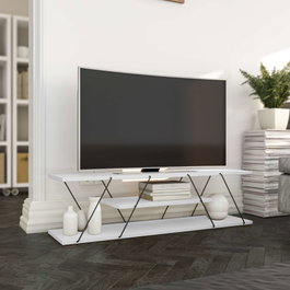 Hanah Home Soporte para TV Canaz v2 Blanco y Negro
